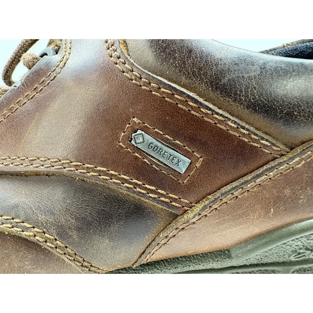 Ecco Track II GTX Gore-Tex Waterproof Low-Top Hikers Brown EU 44 US 10.5 EUC